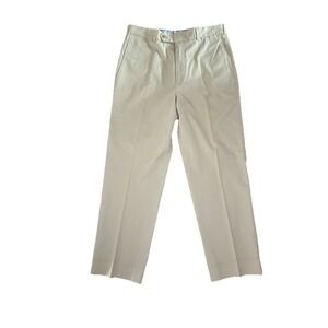 Nat‎ Nast Luxury Originals Mens Pants 33x29 Perfect Pleated Khaki Stretch Cotton